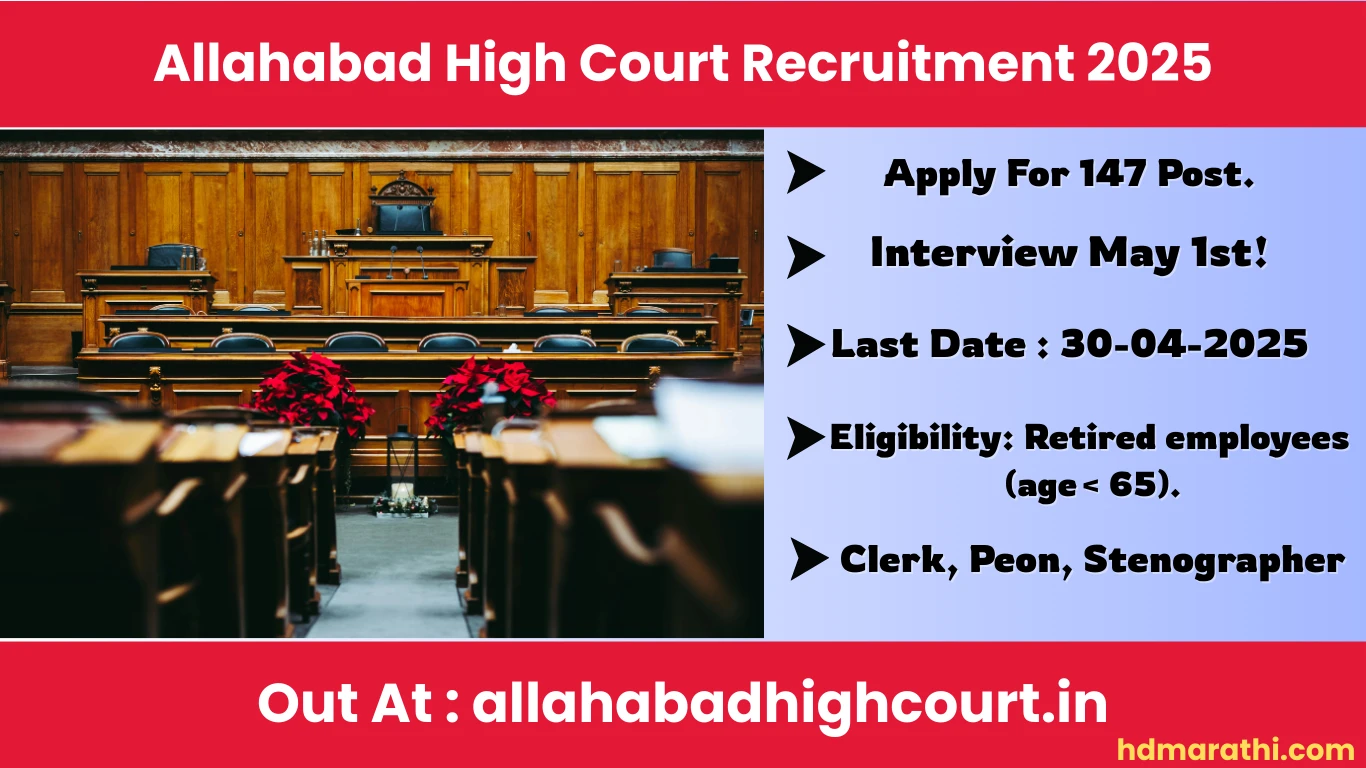 Allahabad High Court Recruitment 2025