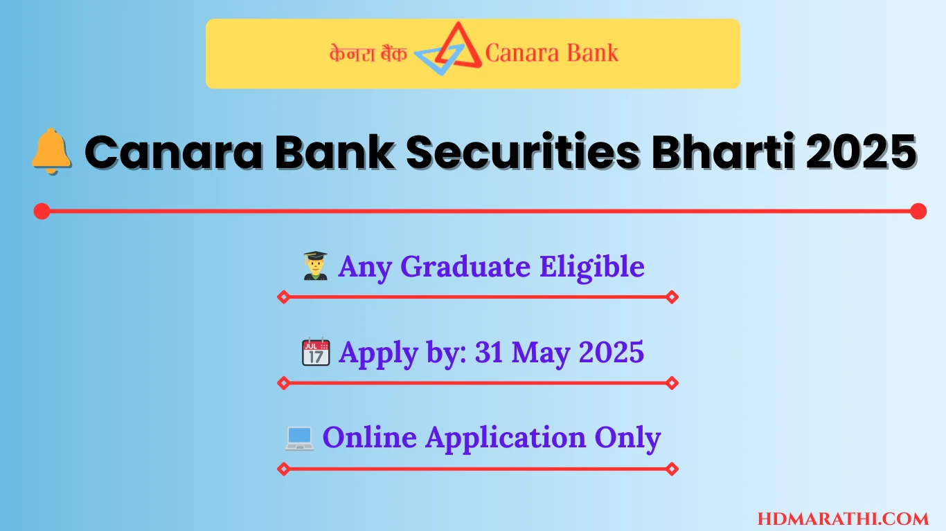 Canara Bank Securities Ltd Bharti 2025